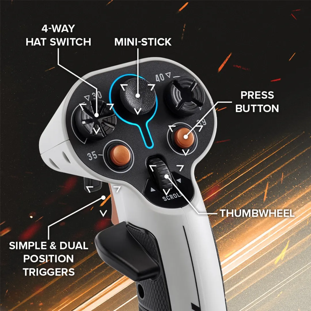 Thrustmaster SOL-R 1 Flightstick - 88 Knoppen - H.E.A.R.T. Technologie