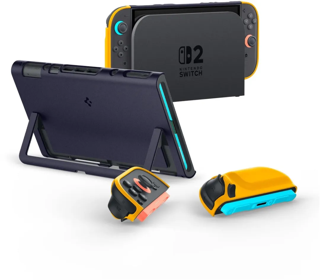 Spigen Nano Pop Hoes Nintendo - Marineblauw/Geel