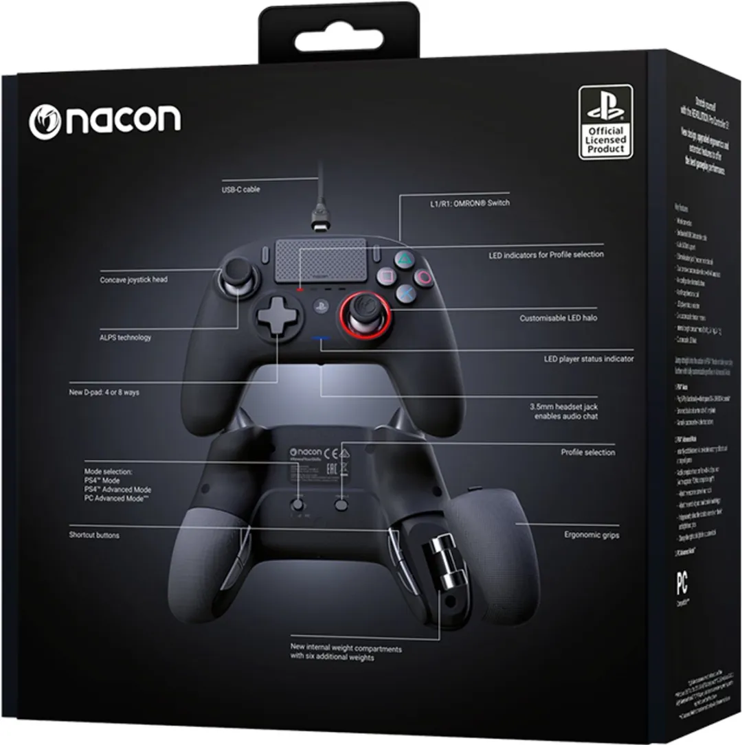 Nacon Revolution Pro Controller V3 PS4 - Zwart