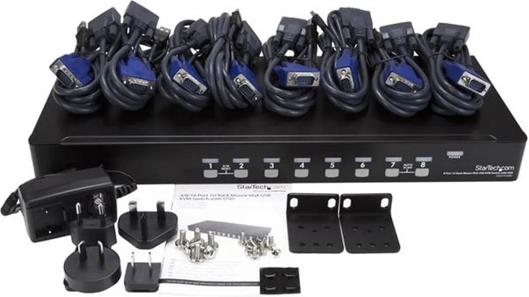 Startech SV831DUSBUK 8-poorts USB KVM-switch - 1U Rack