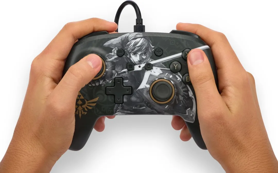 PowerA NSGP0091-01 Gamecontroller - Legend of Zelda - Zwart