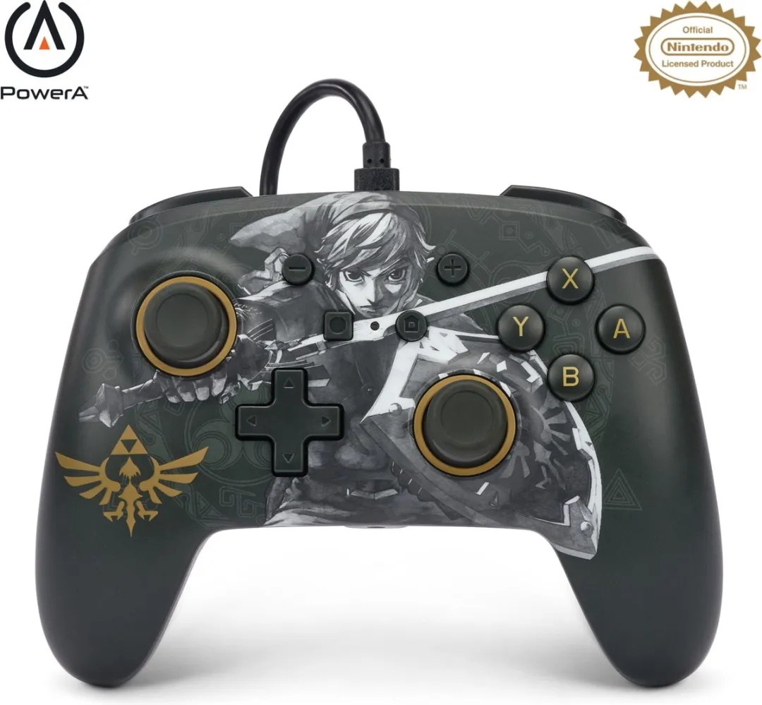 PowerA NSGP0091-01 Gamecontroller - Legend of Zelda - Zwart