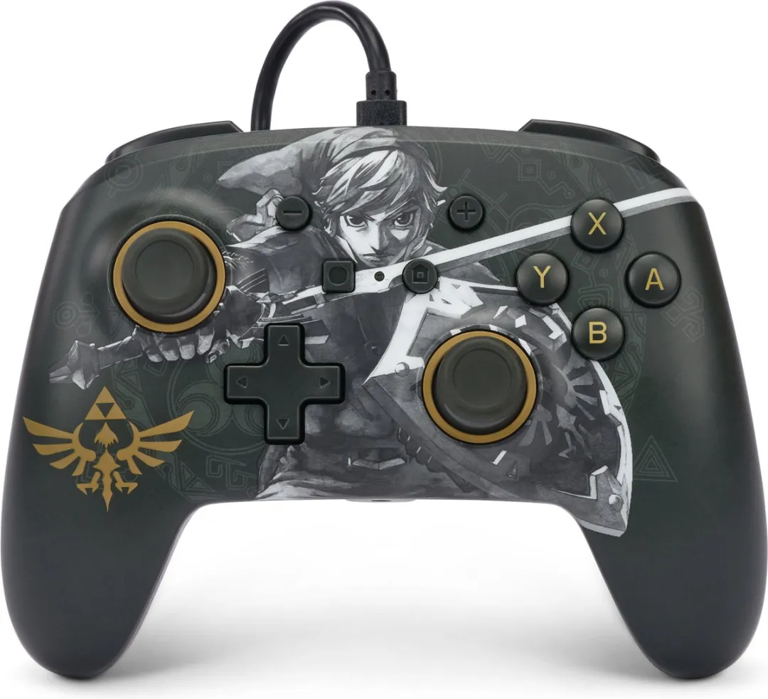 PowerA NSGP0091-01 Gamecontroller - Legend of Zelda - Zwart