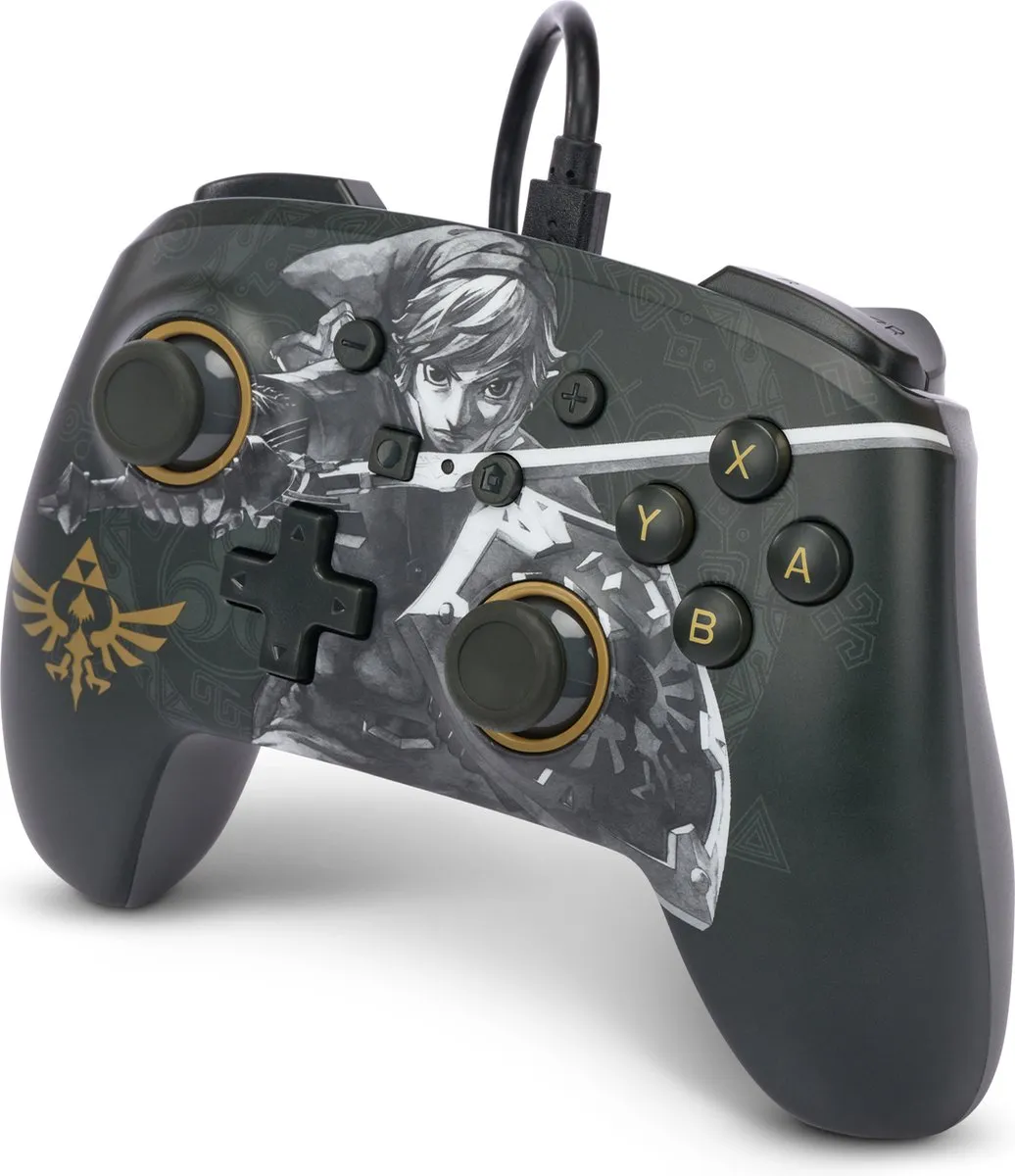 PowerA NSGP0091-01 Gamecontroller - Legend of Zelda - Zwart