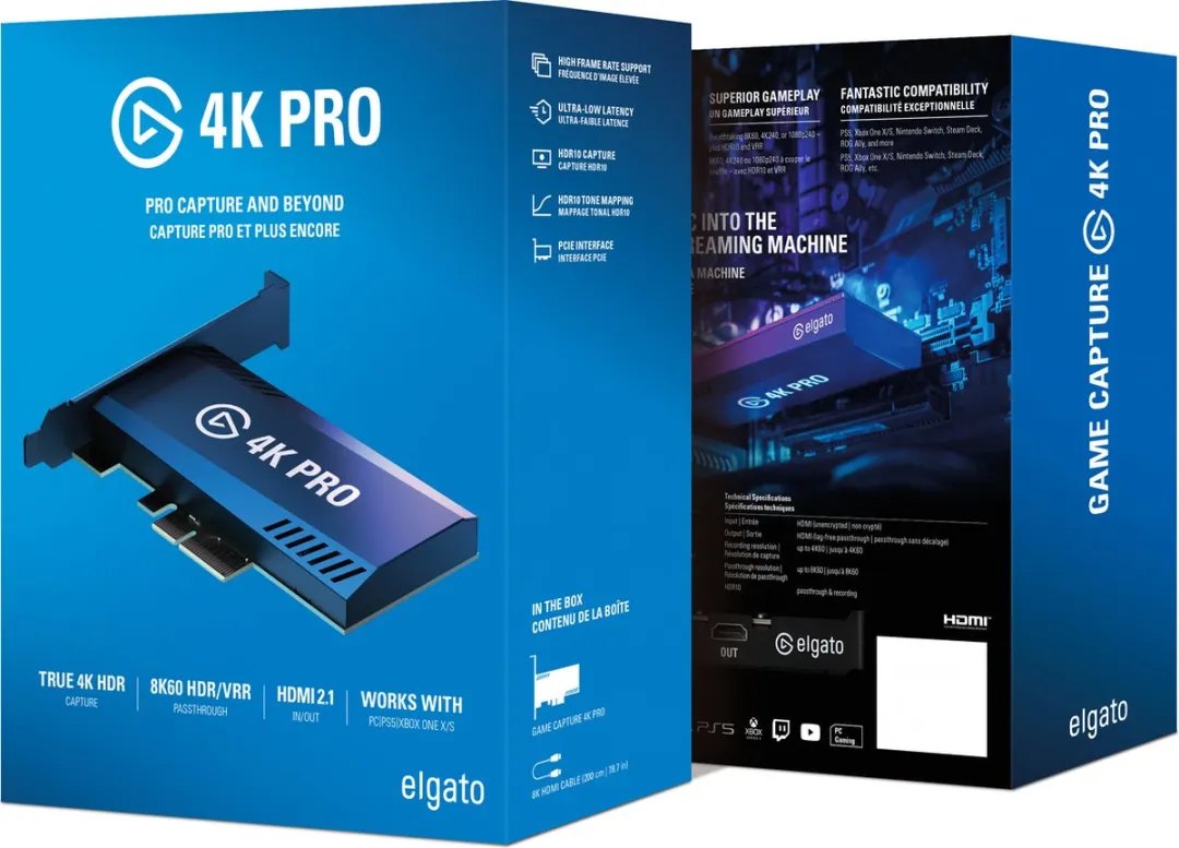 Elgato 4K Pro 10GBK9901 Game Capture Card