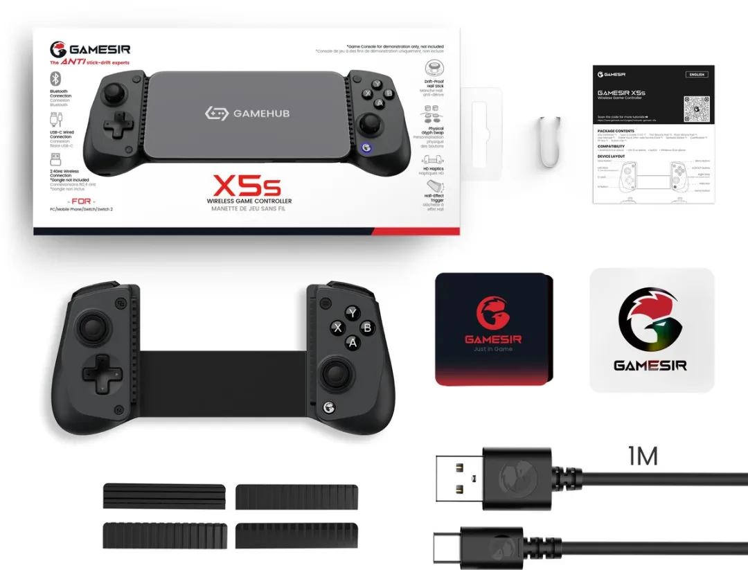 GameSir X5s Draadloze Controller - Grijs