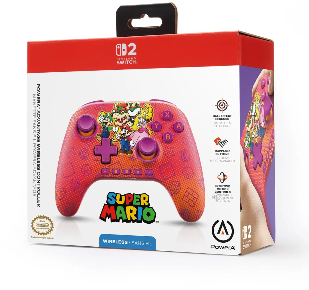 PowerA Advantage NSGP0548 Draadloze Controller - Mario & Friends - 900mAh