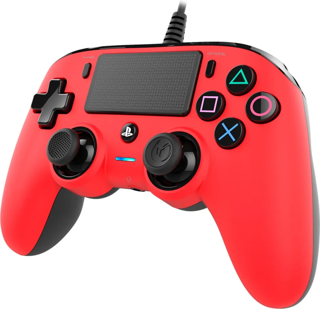 Nacon PS4OFCPADRED Compact Controller - Rood - afbeelding 6 van 6