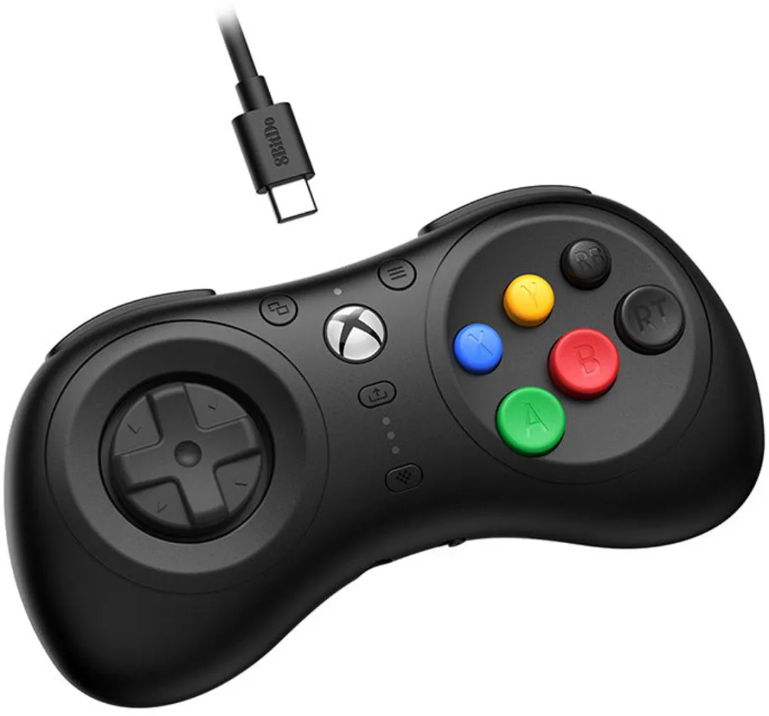8Bitdo M30 Wired Zwart USB Gamepad Analoog/digitaal Xbox
