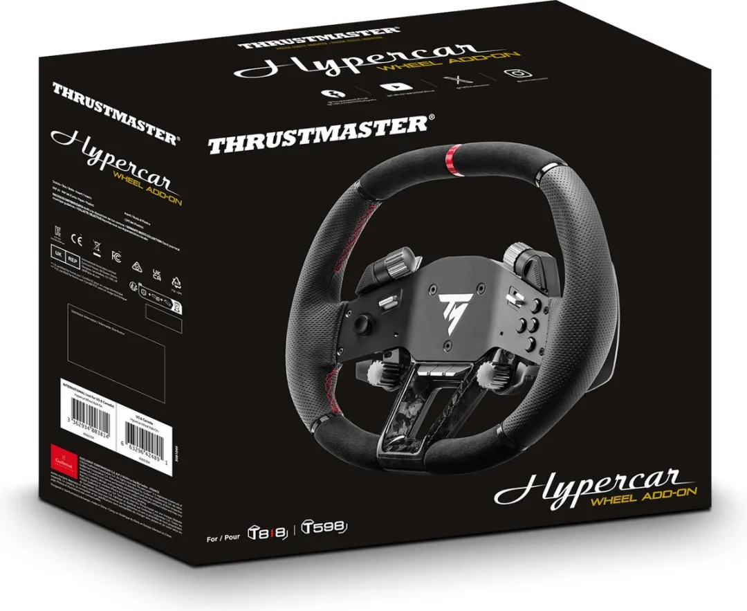 Thrustmaster Hypercar Wheel Add-On 4060304 - Zwart Metaal