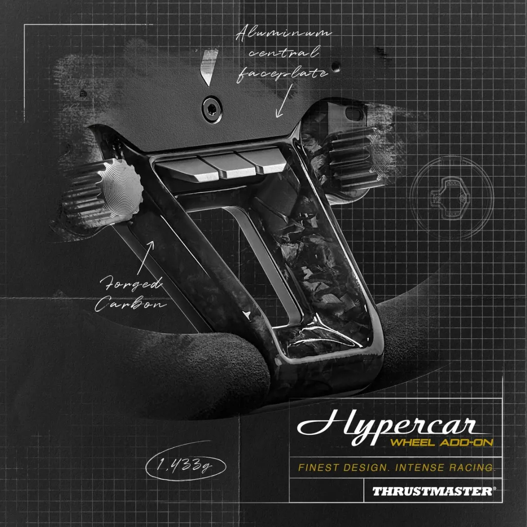 Thrustmaster Hypercar Wheel Add-On 4060304 - Zwart Metaal