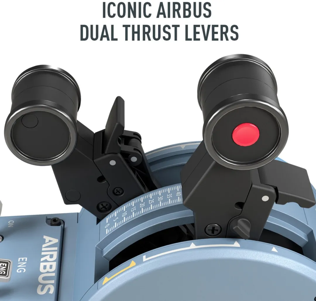 Thrustmaster TCA Captain Pack Airbus Edition Joystick + Throttle + TFRP Rudder Pedals