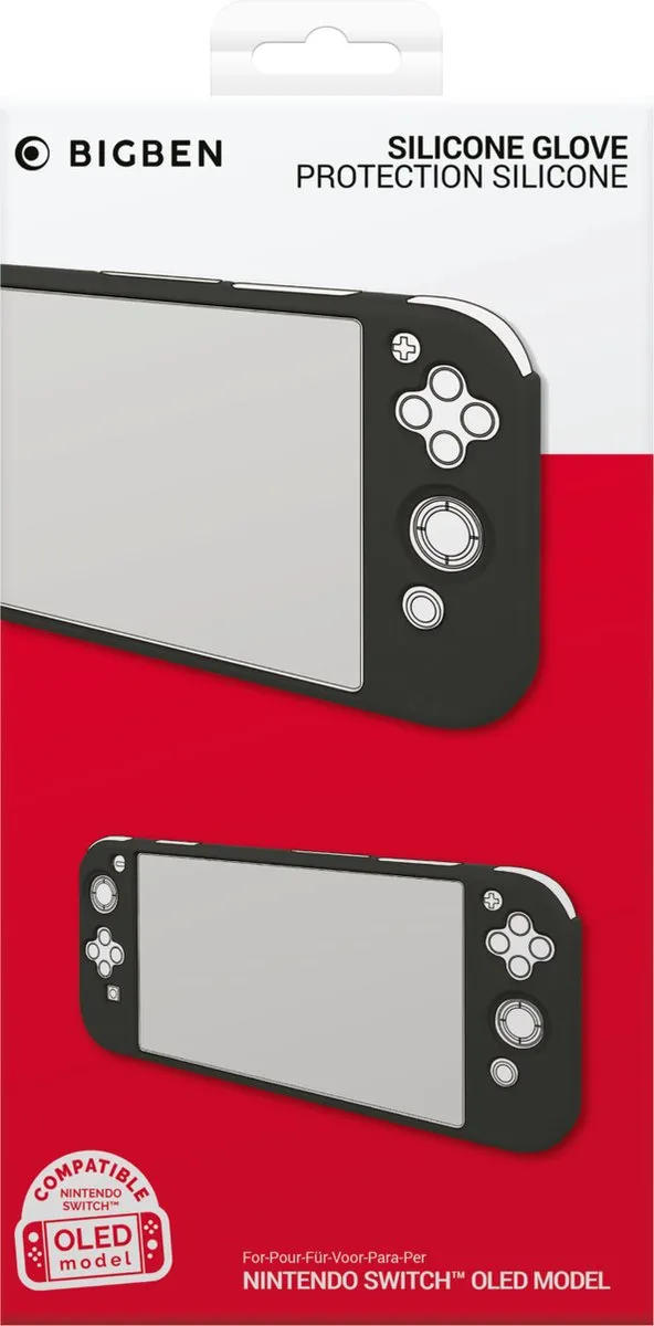 Bigben Siliconen Beschermhoes Nintendo Switch OLED - Zwart
