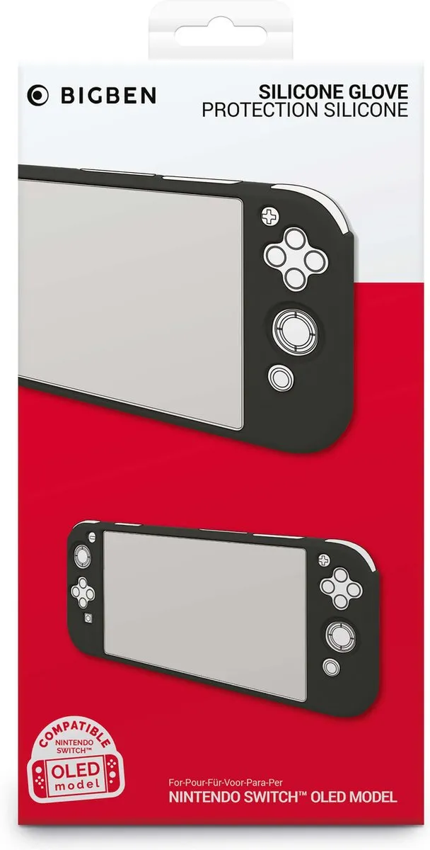 Bigben Siliconen Beschermhoes Nintendo Switch OLED - Zwart