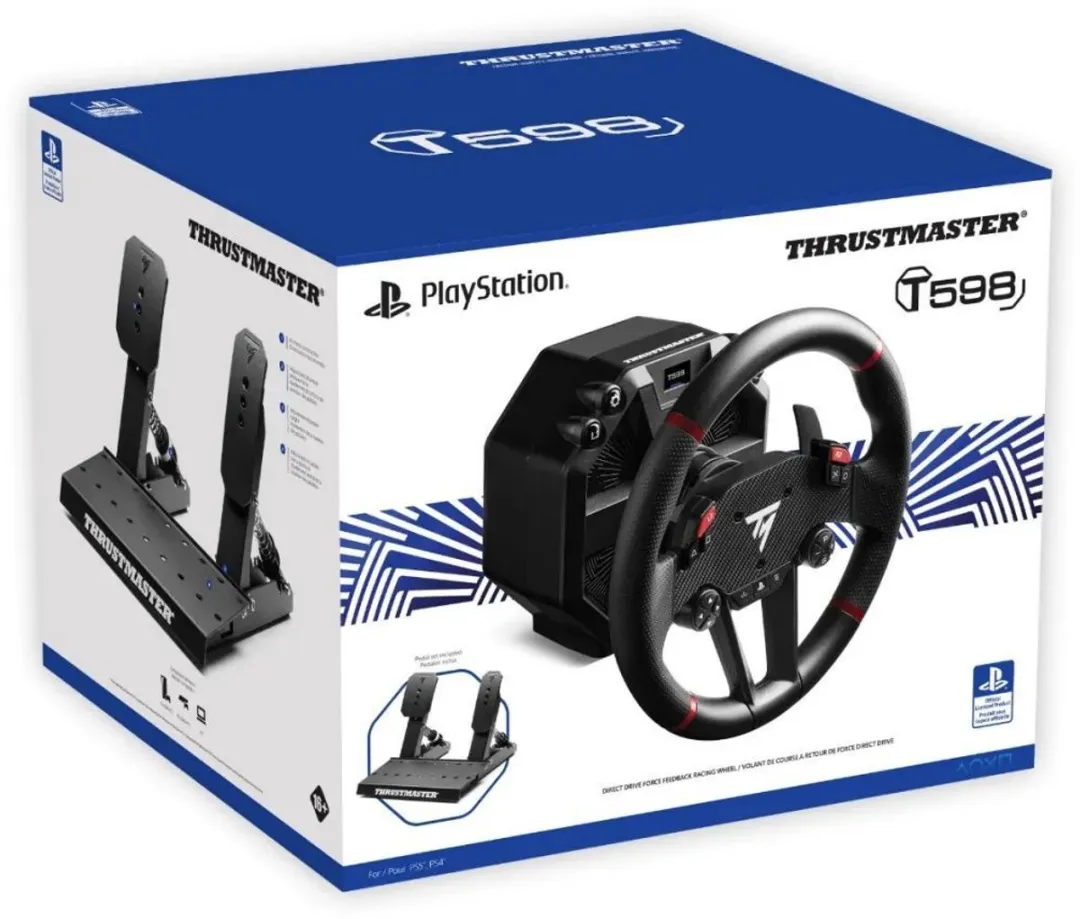 Thrustmaster T598-P Racestuur met Pedalen - 10 Nm Force Feedback