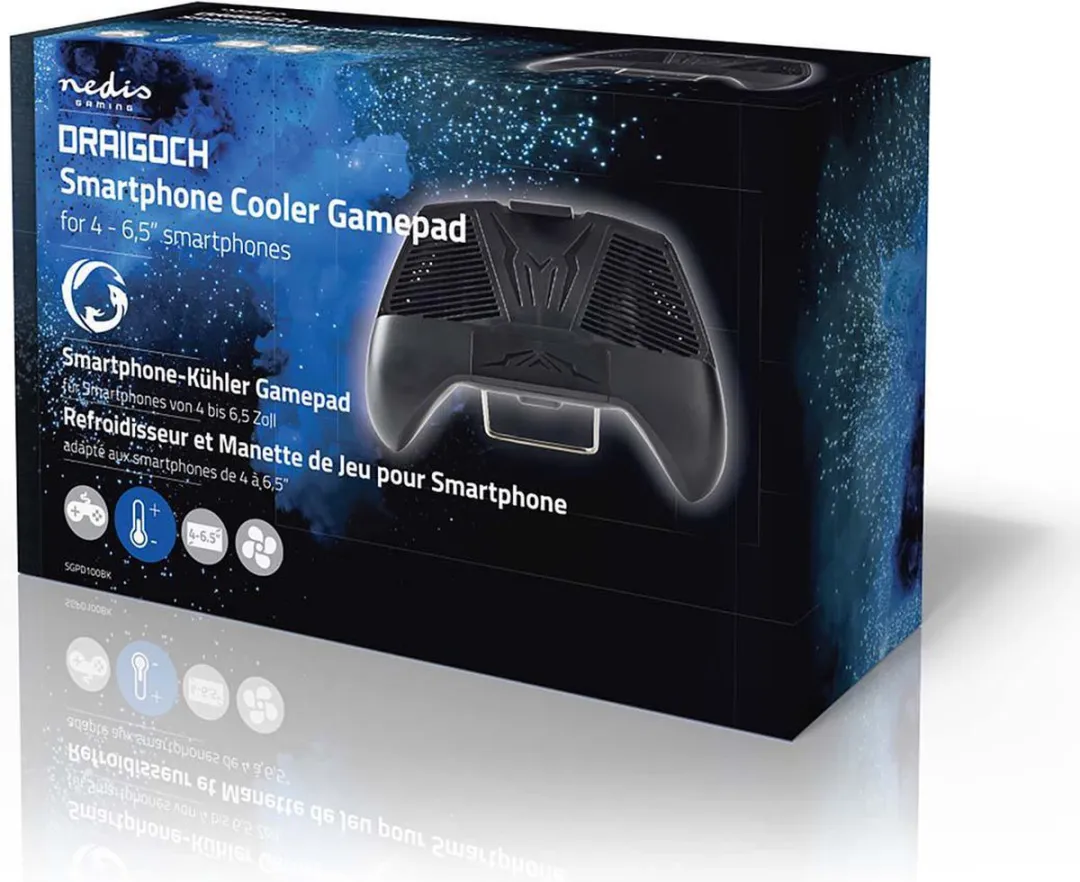 Nedis SGPD100BK Smartphone Gaming Houder - Zwart - afbeelding 6 van 6