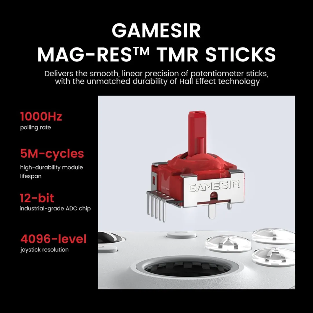 GameSir G7 Pro Controller Wit - Hall Effect - 1200mAh - afbeelding 6 van 6
