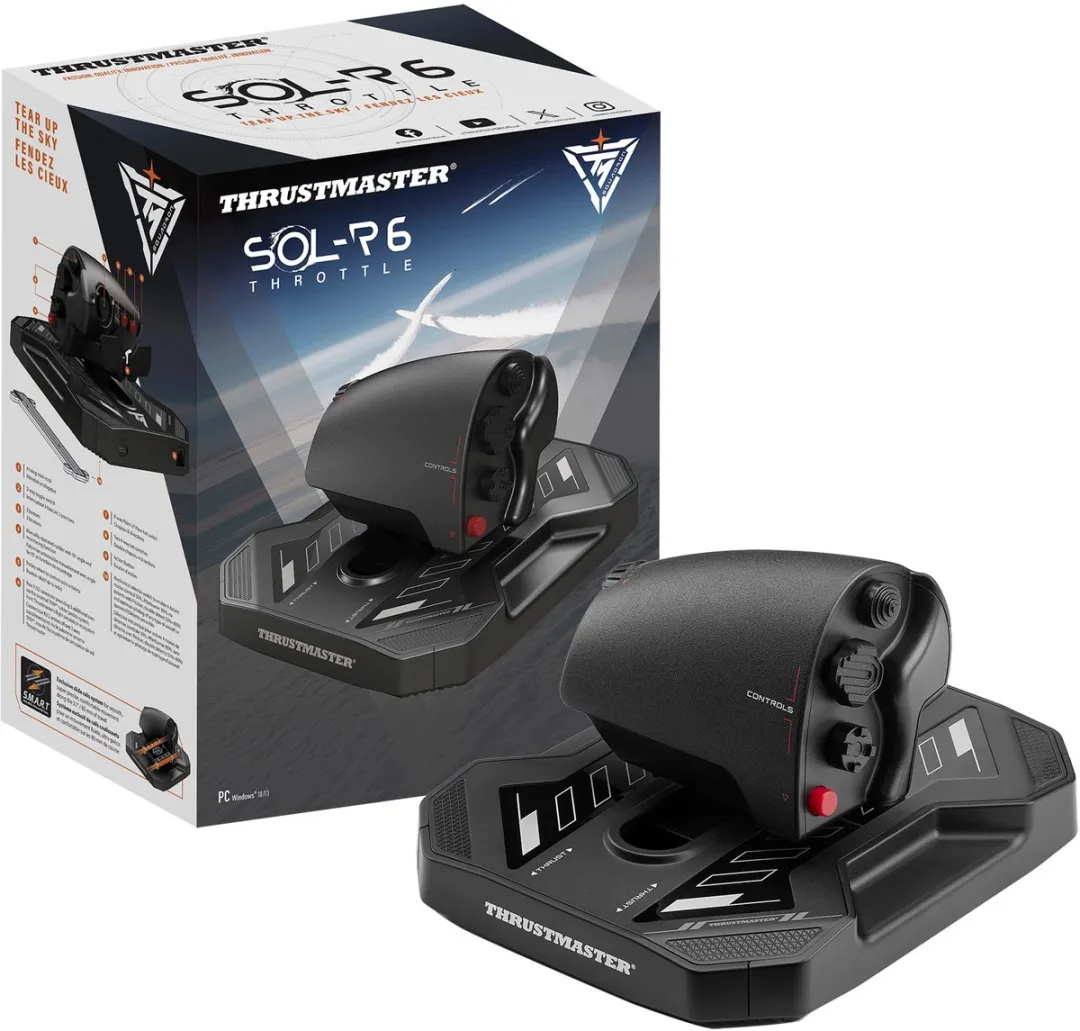 Thrustmaster Sol-R 6 Throttle 2960950 - Gaming Throttle - 14 Knoppen - afbeelding 6 van 6