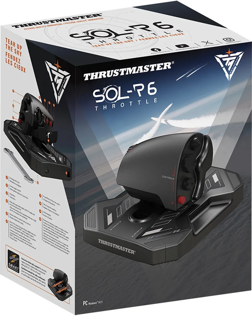 Thrustmaster Sol-R 6 Throttle 2960950 - Gaming Throttle - 14 Knoppen
