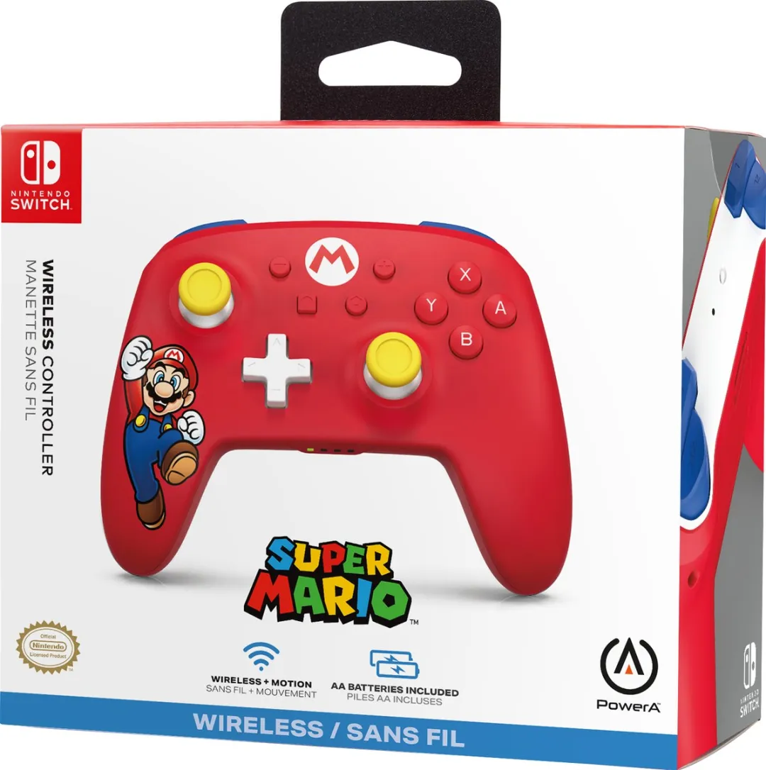 POWERA Draadloze Controller Nintendo Switch Mario Joy - Rood NSGP0309-01