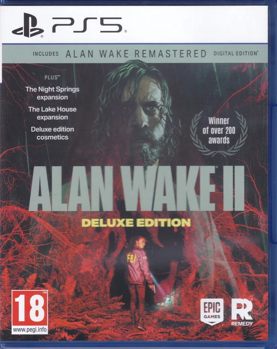Alan Wake 2 Remastered - Deluxe Edition Includes Alan Wake Remastered Digital Edition PS5