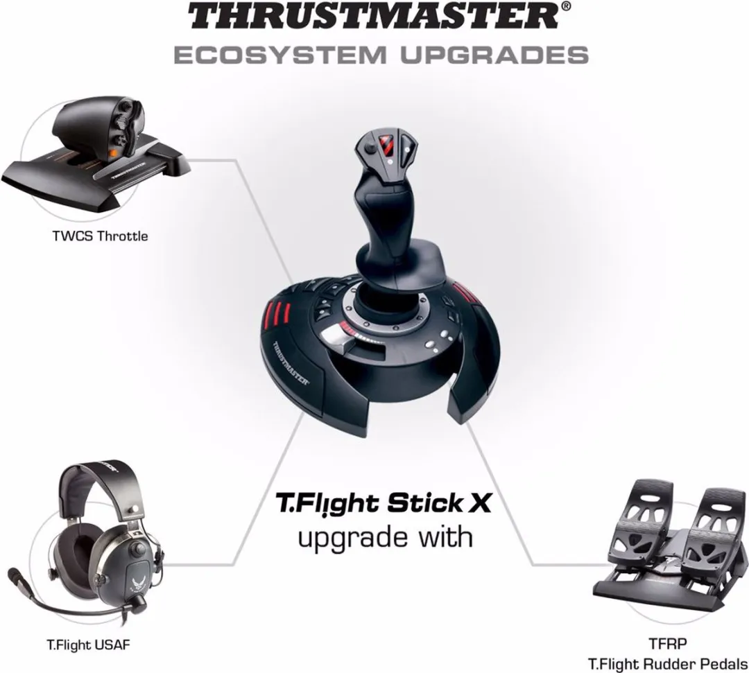 Thrustmaster T.Flight Stick X Joystick - 12 Knoppen