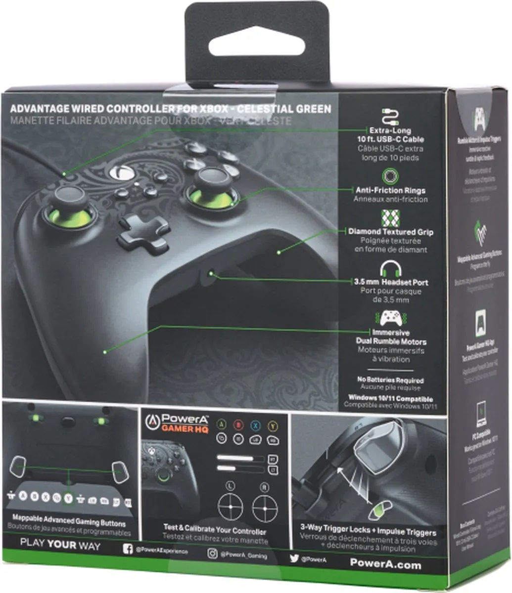 PowerA Advantage Controller XBGP0190-01 - Bedraad - 21 Knoppen - Midnight - afbeelding 6 van 6