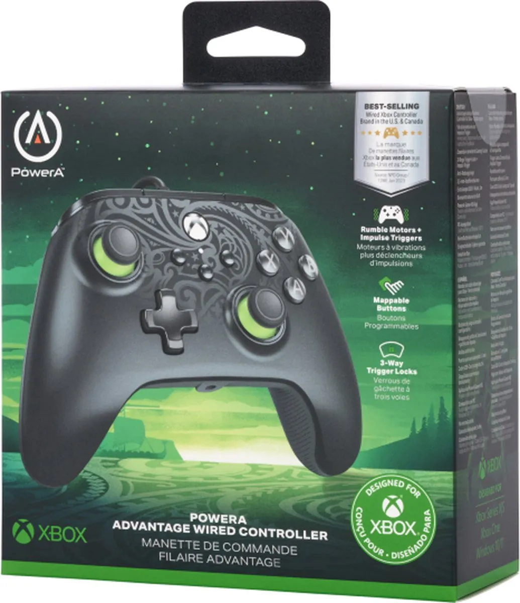 PowerA Advantage Controller XBGP0190-01 - Bedraad - 21 Knoppen - Midnight