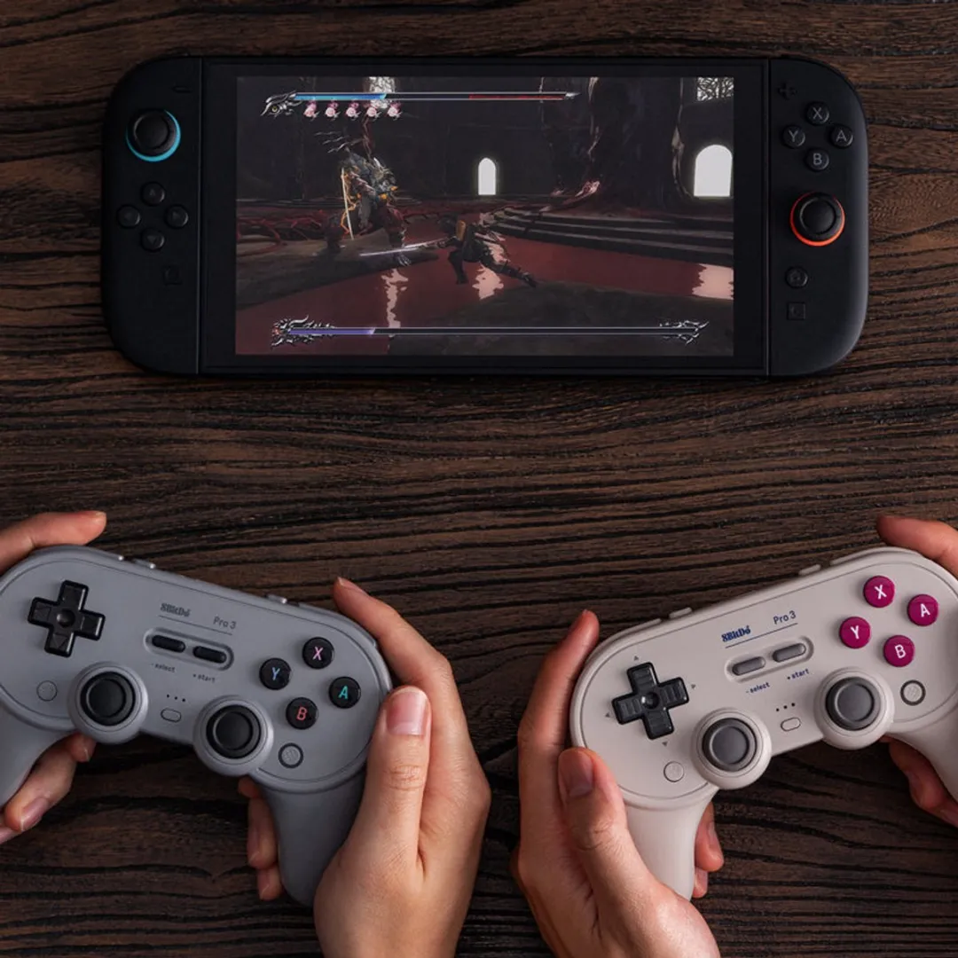 8BitDo Pro 3 RET00855 Bluetooth Controller - Zilver