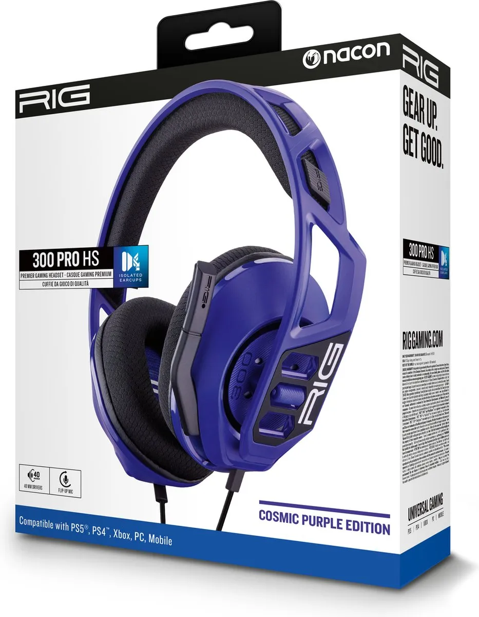 Nacon RIG 300 HSW Pro Headset - Cosmic Purple