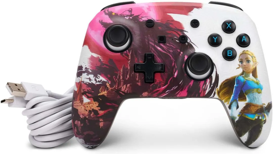 POWERA Enhanced Draadloze Controller 1522654-01 - Blood Moon Zelda - Wit