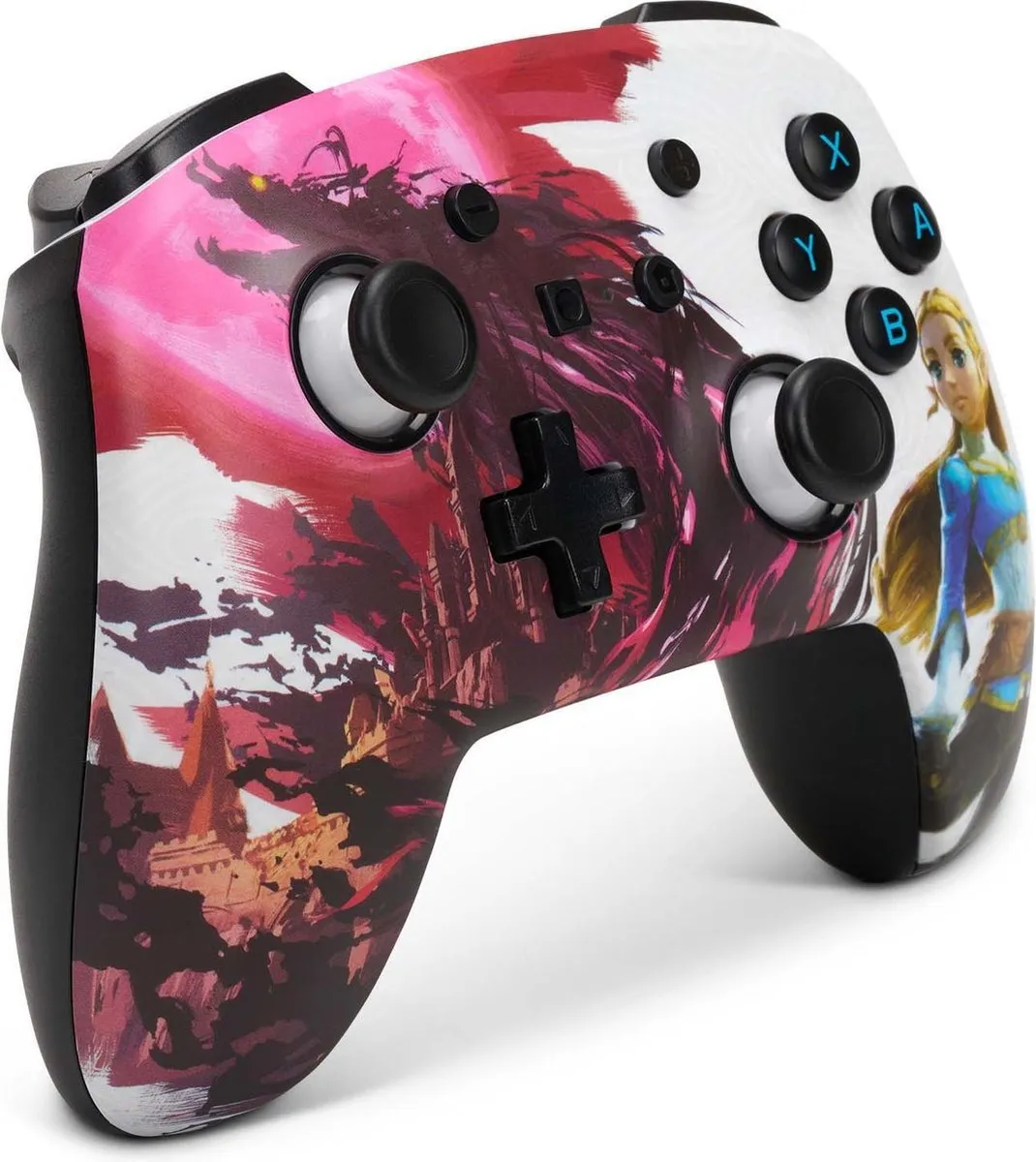 POWERA Enhanced Draadloze Controller 1522654-01 - Blood Moon Zelda - Wit