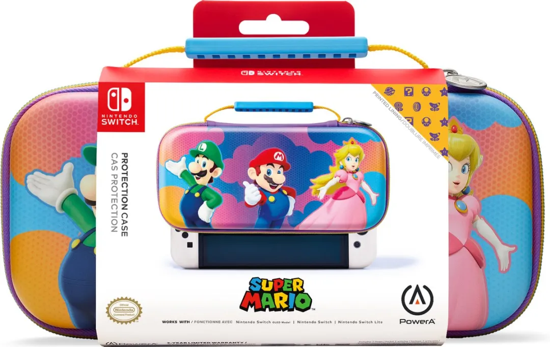 POWERA Beschermhoes Nintendo Switch OLED Color Splash Heroes - Meerkleurig