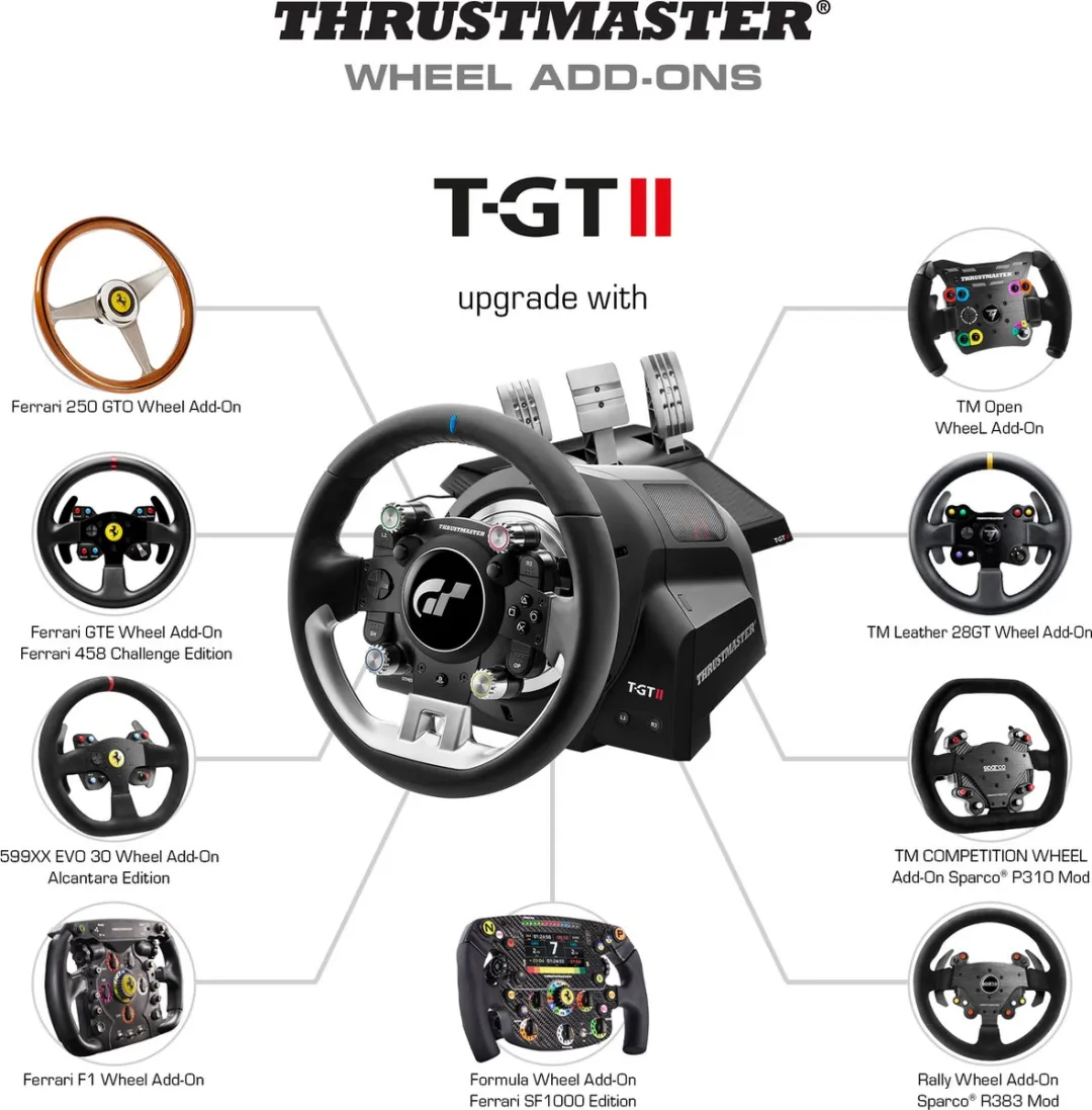 Thrustmaster T-GT II Racestuur met 3 Pedalen + Playseat Trophy