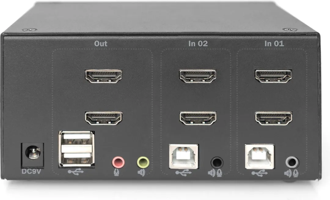 Digitus DS-12860 KVM-switch - HDMI - Zwart
