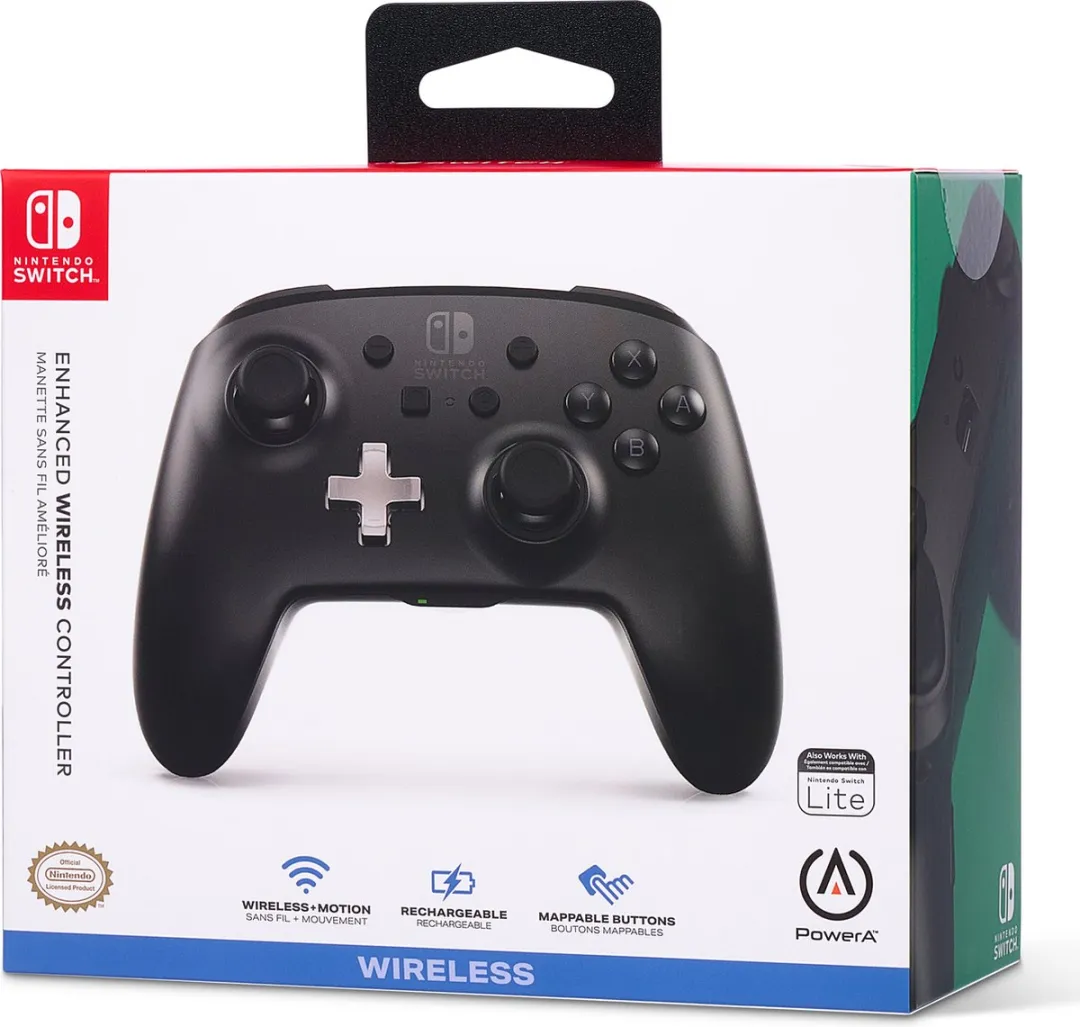 PowerA Geavanceerde Draadloze Nintendo Switch Controller - Zwart