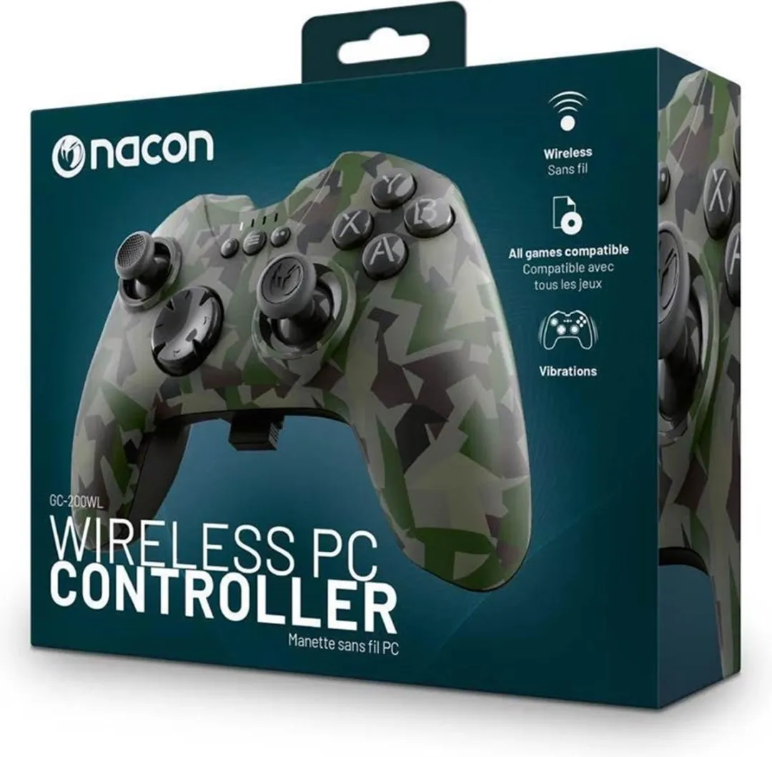 Nacon GC-200 Draadloze Gamingcontroller Camo Groen