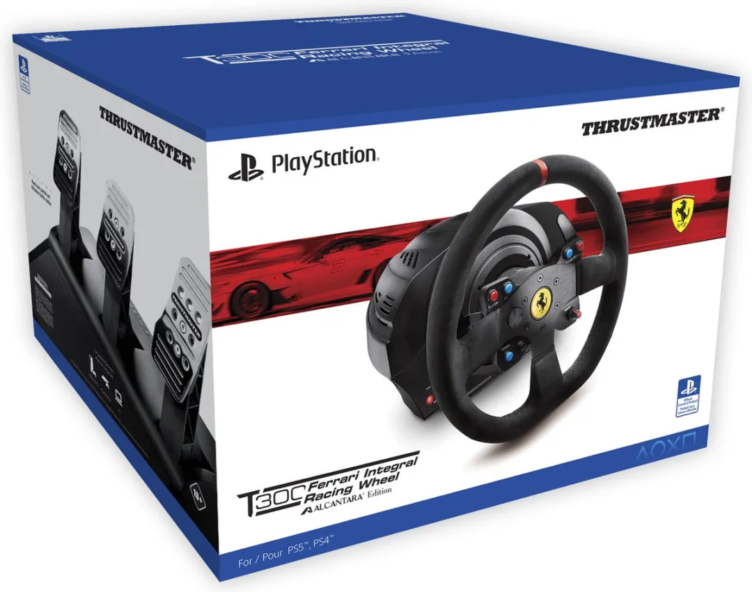 Thrustmaster T300 Ferrari Integral Racestuur - Force Feedback - 3 Pedalen