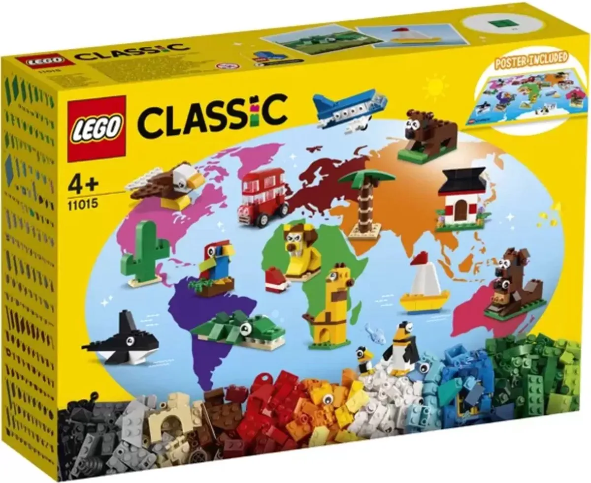 LEGO Classic Rond de Wereld 11015 - 950 Stukken - Multikleur - afbeelding 6 van 6