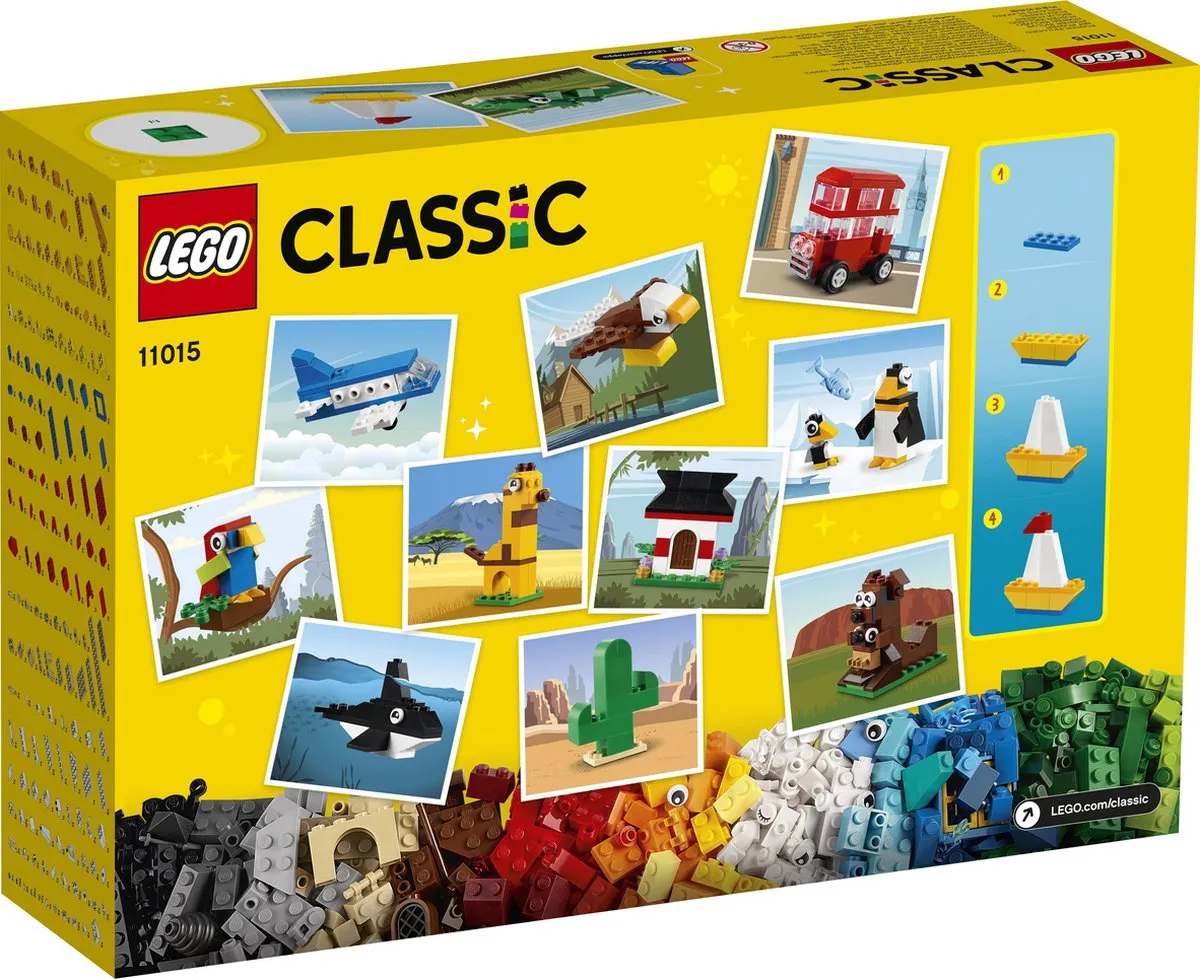 LEGO Classic Rond de Wereld 11015 - 950 Stukken - Multikleur