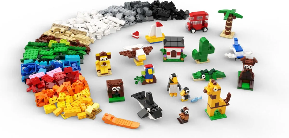 LEGO Classic Rond de Wereld 11015 - 950 Stukken - Multikleur