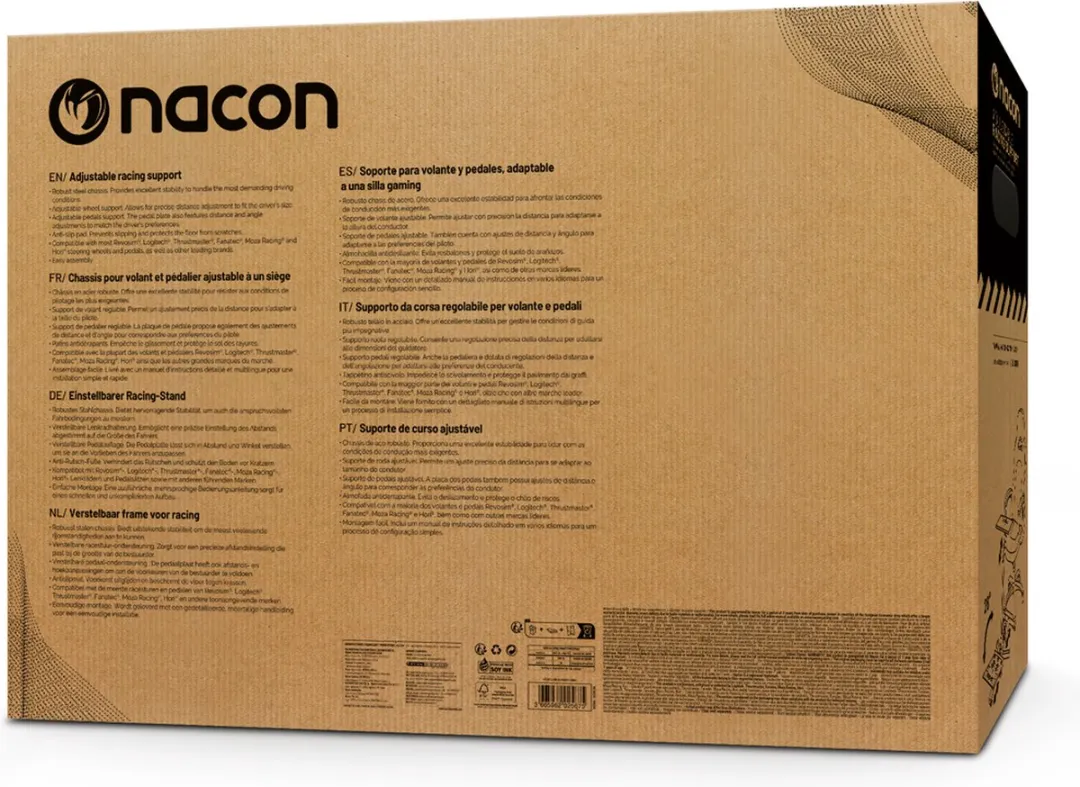 Nacon Drive Pro PCRC-DRIVEPROSTAND Racestuurstand - Zwart - afbeelding 2 van 6