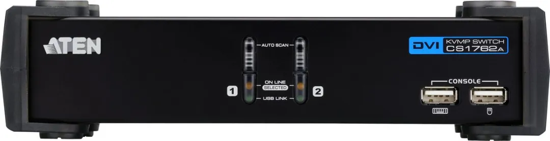 Aten CS1762A KVM Switch 2 naar 1 - DVI Single Link + Audio