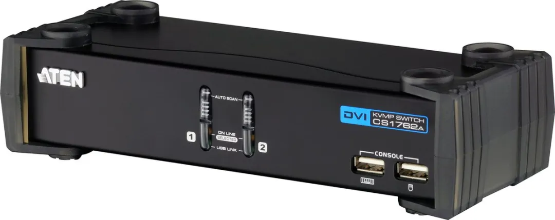 Aten CS1762A KVM Switch 2 naar 1 - DVI Single Link + Audio