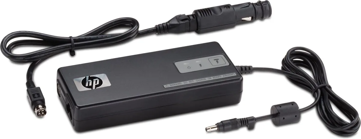 HP 90W Smart AC/Auto Combo Adapter AJ652AA - Laptop