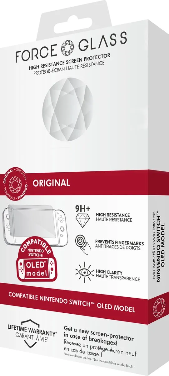 Bigben Force Glass Screen Protector Nintendo Switch OLED