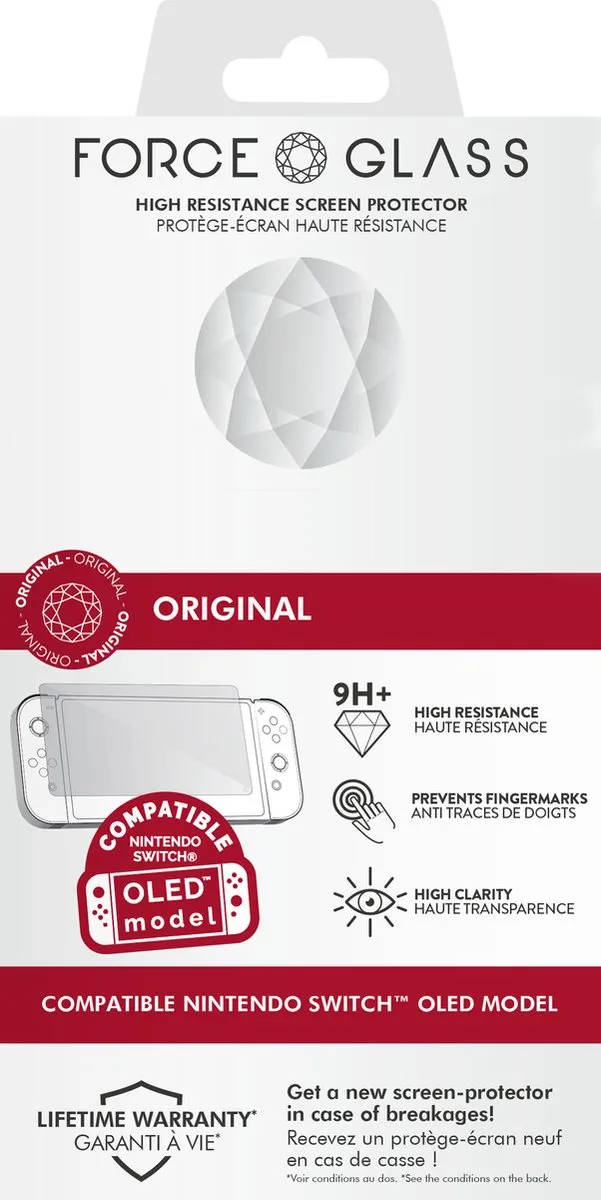 Bigben Force Glass Screen Protector Nintendo Switch OLED