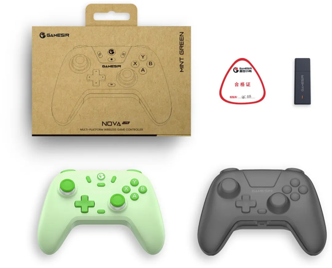 GameSir Nova Lite - Draadloze Controller - Hall Effect - Voor Switch/Switch 2/PC/Android/iOS - Groen