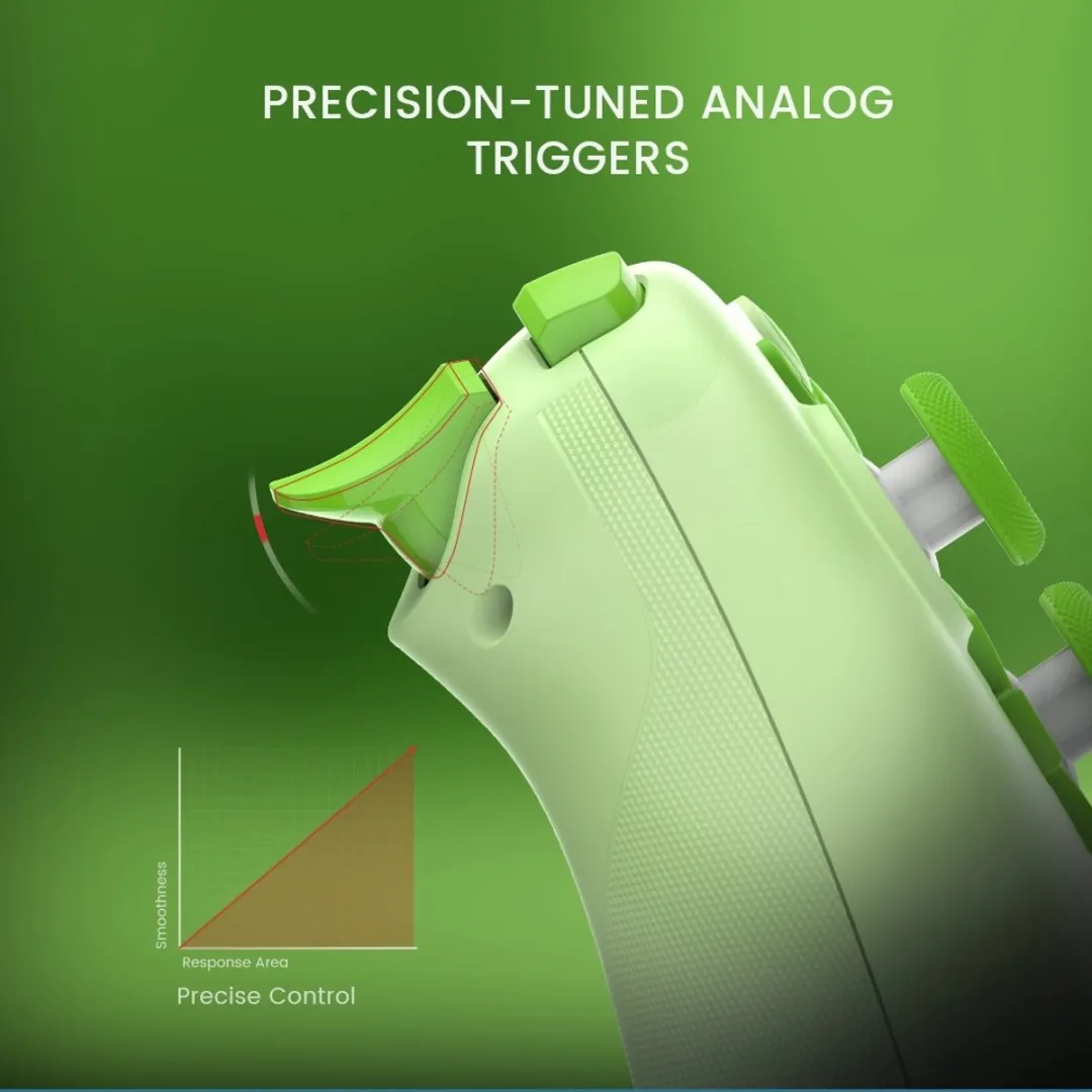 GameSir Nova Lite - Draadloze Controller - Hall Effect - Voor Switch/Switch 2/PC/Android/iOS - Groen