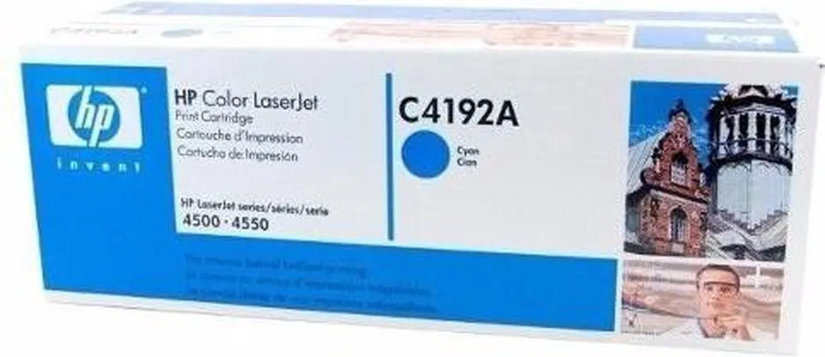 HP 92A C4192A Tonercartridge - Cyaan - 6000 Pag